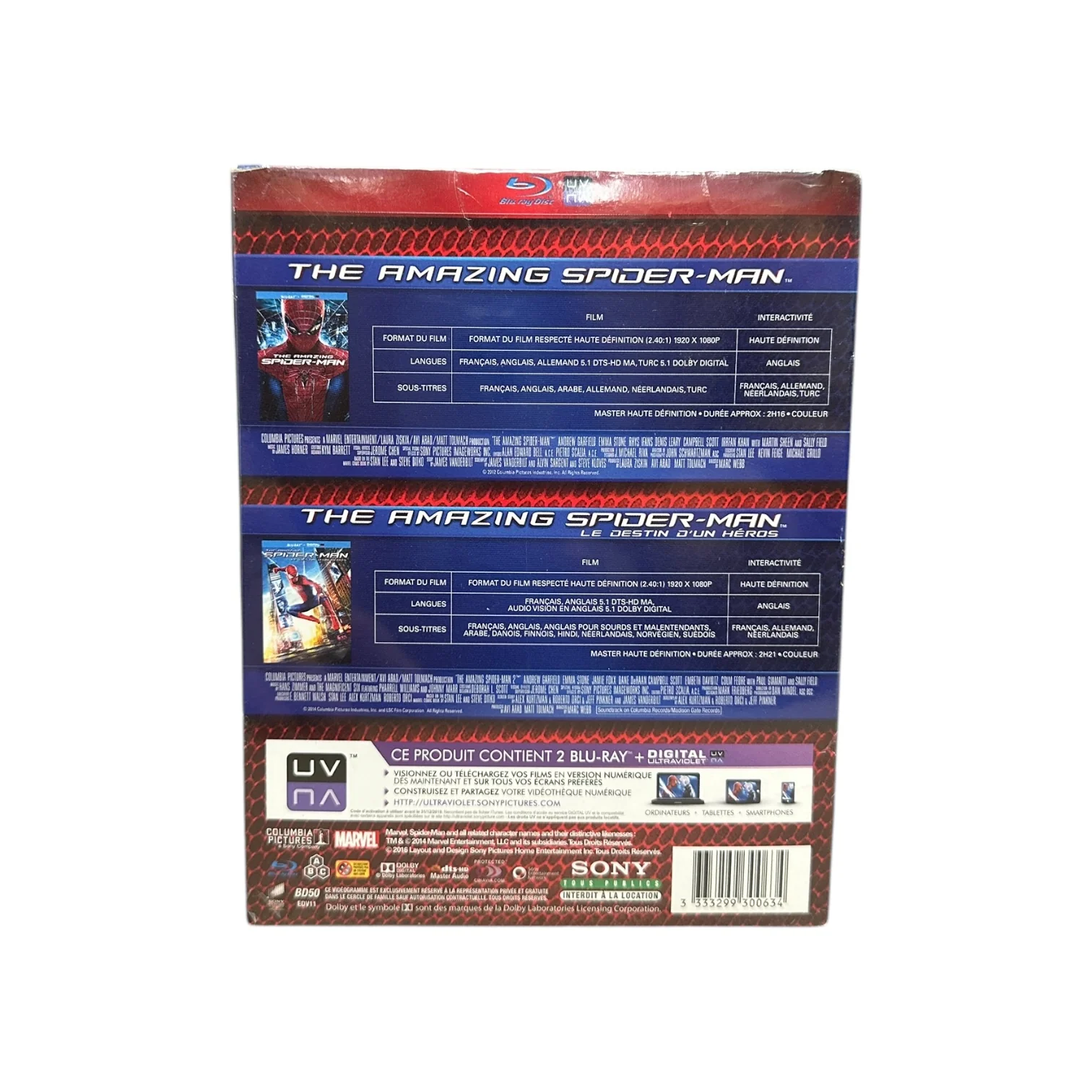 The Amazing Spider-Man 1+2 Funko Pop! Blu-ray Bundle - Marvel - Sealed - Condition 7/10 - Image 3
