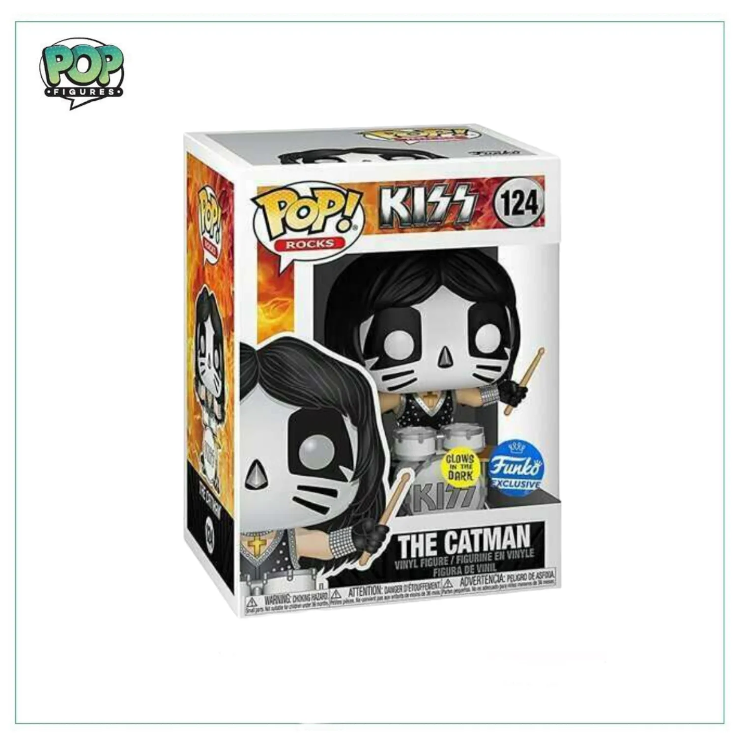 The Catman (Glows In The Dark) #124 Funko Pop! Kiss - Funko Exclusive