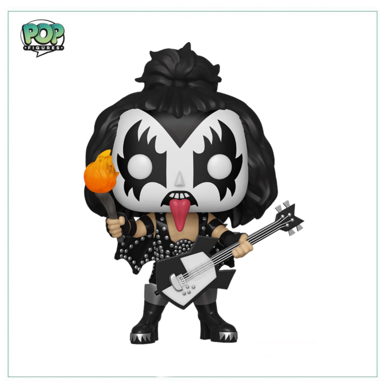 The Demon (Glows In The Dark) #121 Funko Pop! Kiss - Funko Exclusive - Missing Funko Sticker - Image 2