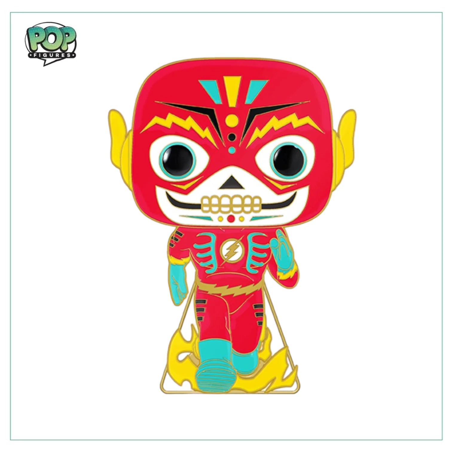 The Flash #26 Enamel Pop! Pin - DC Super Heroes - Glows in the Dark - Chance of Chase - Image 3