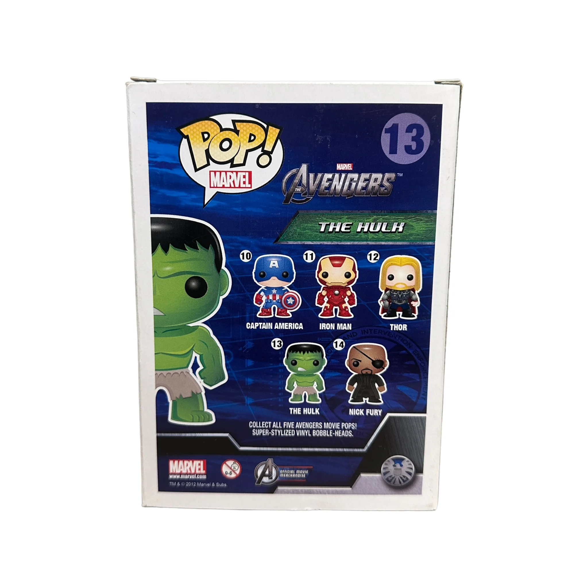The Hulk #13 (Large Writing) Funko Pop! - The Avengers - 2012 Pop! - Condition 6.5/10 - Image 3