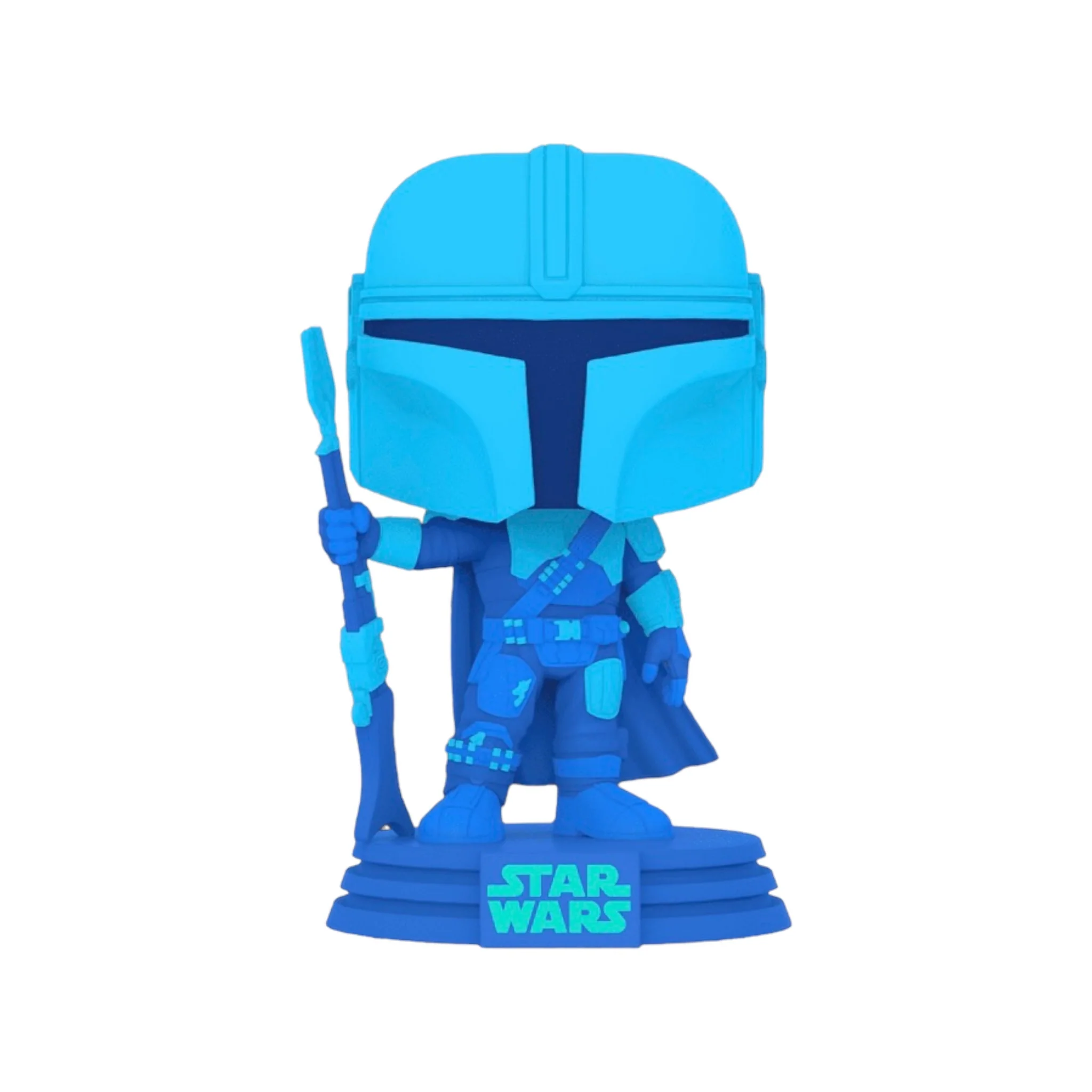 The Mandalorian #345 (Holographic Glows in the Dark) Funko Pop! - Star Wars: The Mandalorian - Entertainment Earth Exclusive - Image 2
