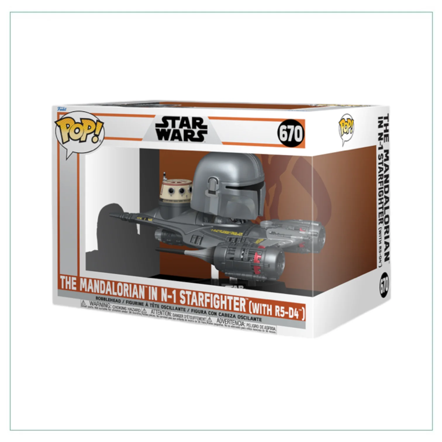 The Mandalorian & N-1 Starfighter #670 Funko Pop! Rides The Mandalorian