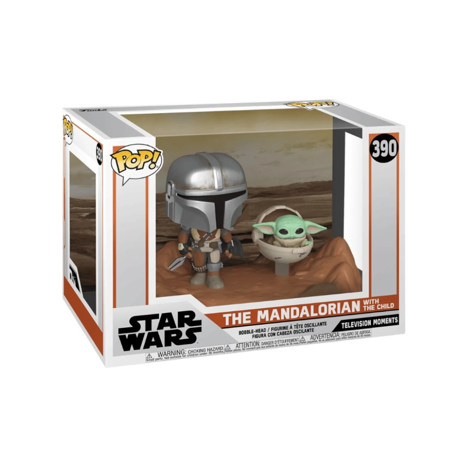 The Mandalorian with The Child #390 Funko Pop! Television Moments - Star Wars: The Mandalorian