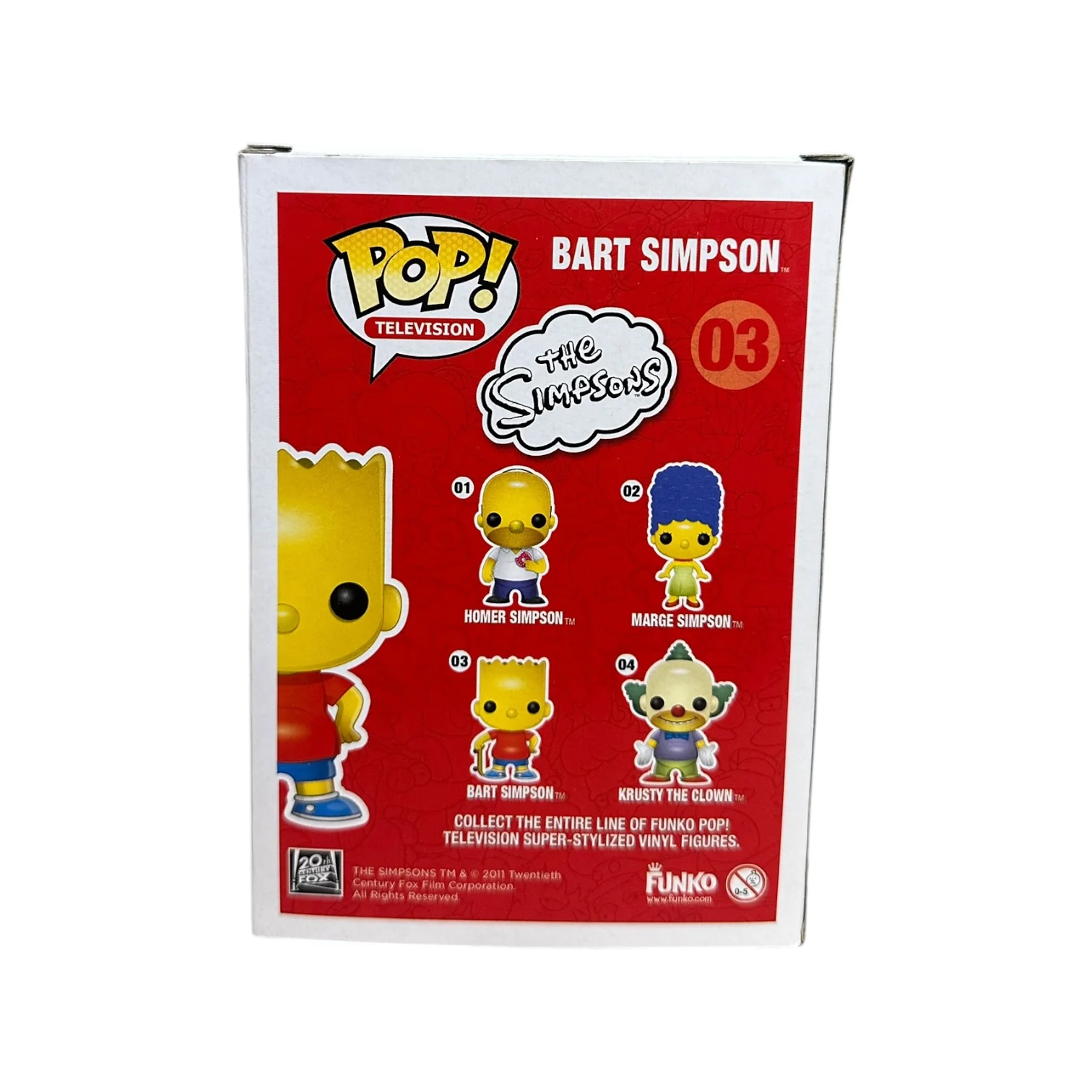 The Simpsons Original Funko Pop Set! - Homer #01, Marge #02, Bart #03, Krusty The Clown #04 - 2011 Pop! - Condition 8-8.5/10 - Image 16