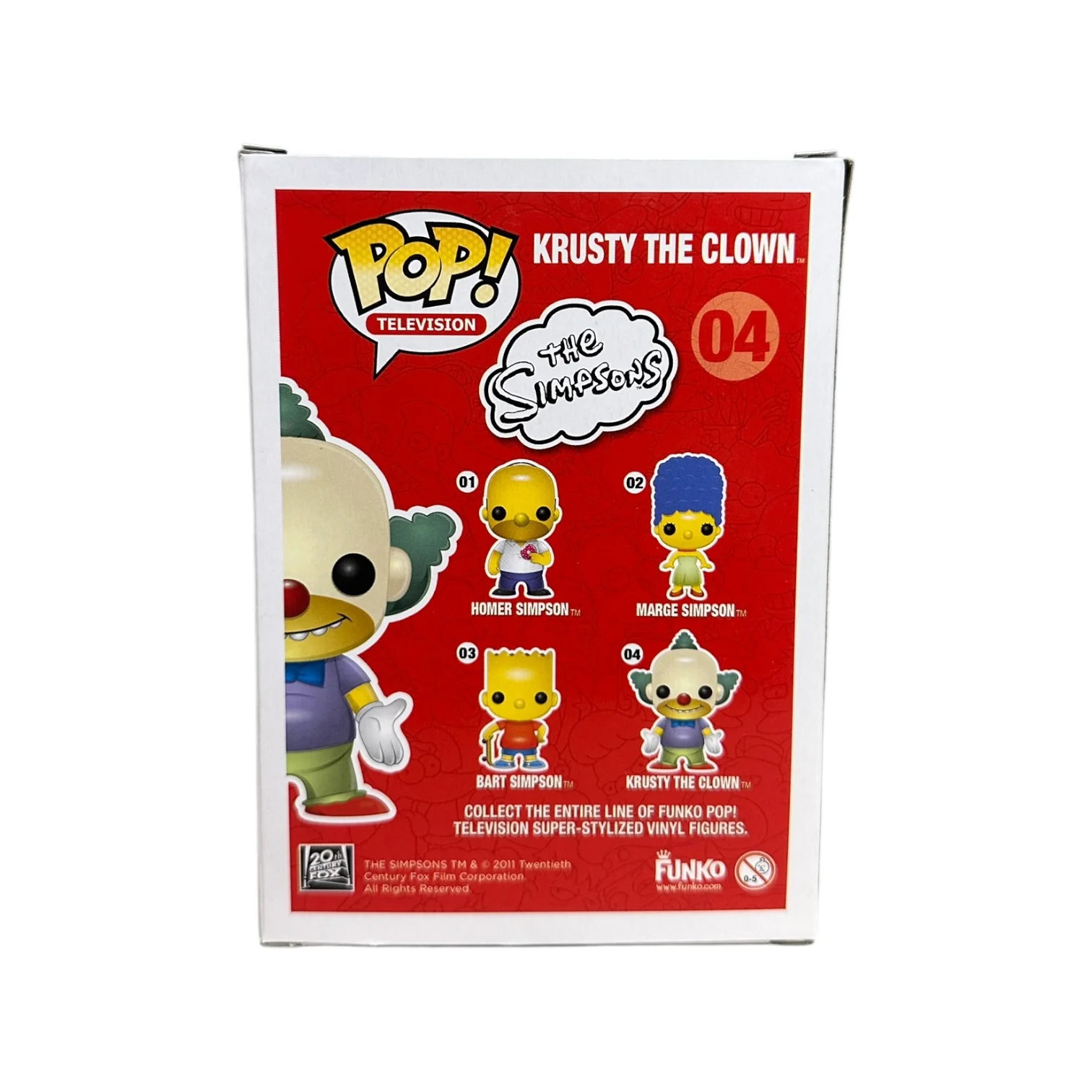The Simpsons Original Funko Pop Set! - Homer #01, Marge #02, Bart #03, Krusty The Clown #04 - 2011 Pop! - Condition 8-8.5/10 - Image 22