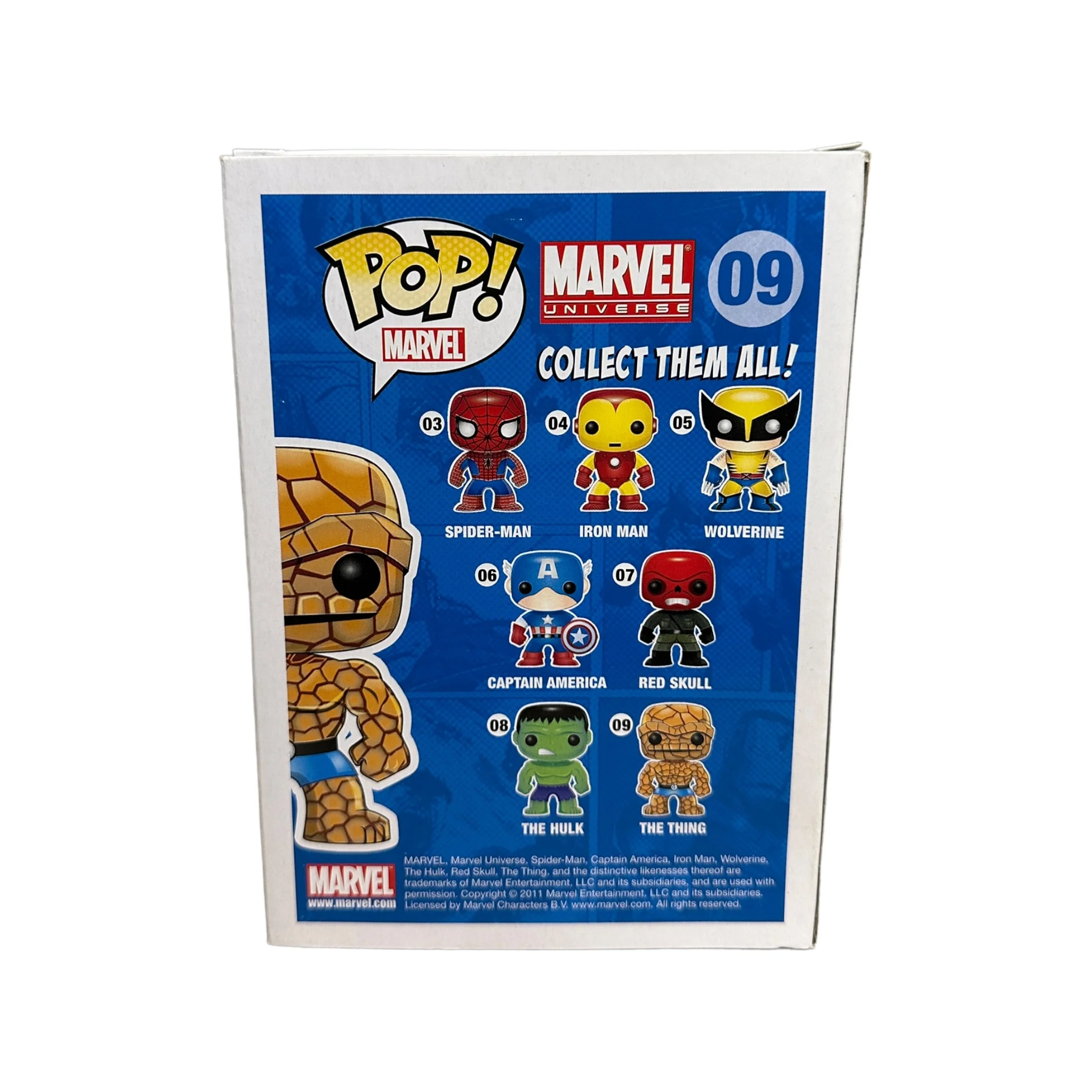 The Thing #09 (Metallic) Funko Pop! - Marvel Universe - SDCC 2011 Exclusive LE480 Pcs - Condition 7/10 - Image 3