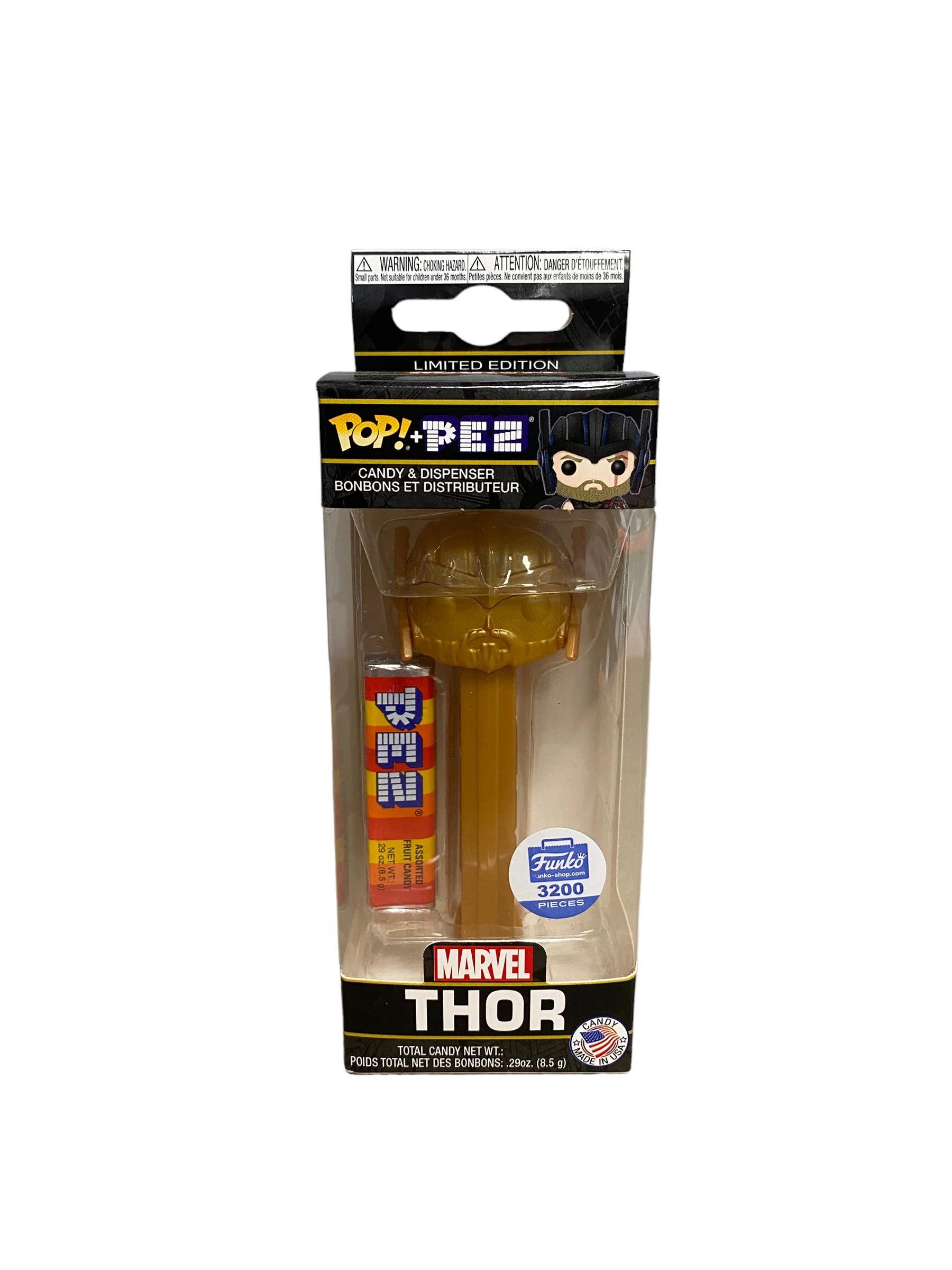 Thor (Gold) Funko Pop Pez! - Marvel - Funko Shop Exclusive LE3200 Pcs - Condition 8.75/10 - Image 2