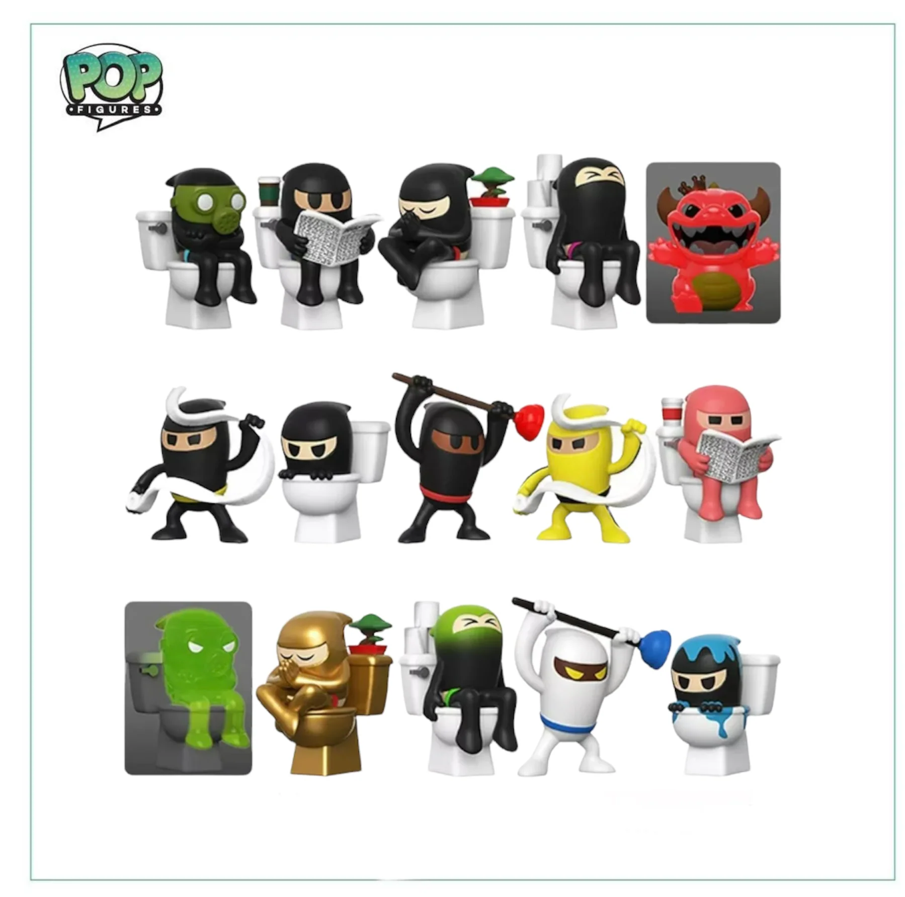 Toilet Ninjas Mystery Vinyl Figure! - Paka Paka - Blind Capsule - Image 3