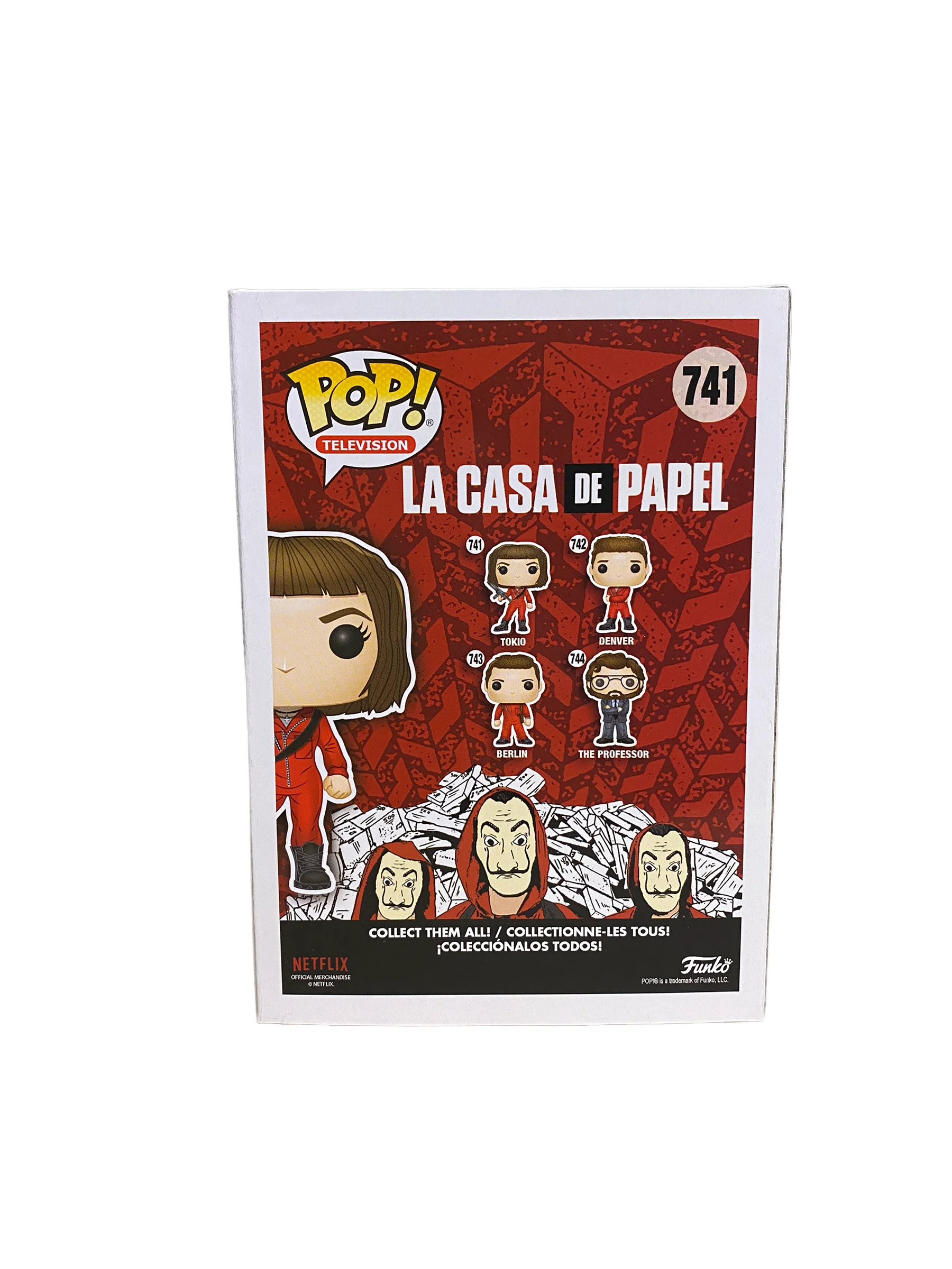 Tokio #741 (Masked Chase) Funko Pop! - La Casa Del Papel - 2022 Pop! - Condition 8.5/10 - Image 4