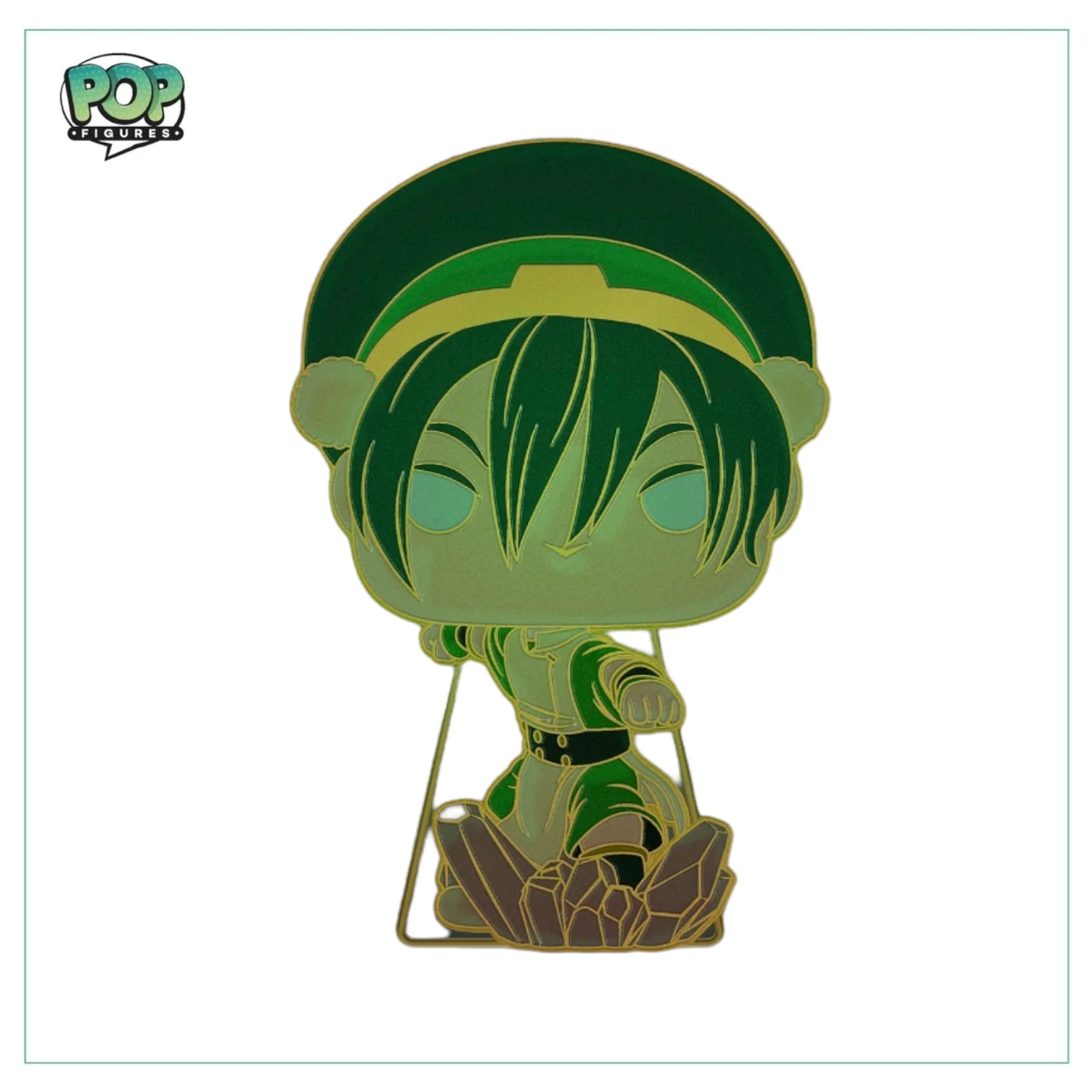 Toph #56 Enamel Pop! Pin -Avatar the Last Airbender - Glow in the Dark - Image 2