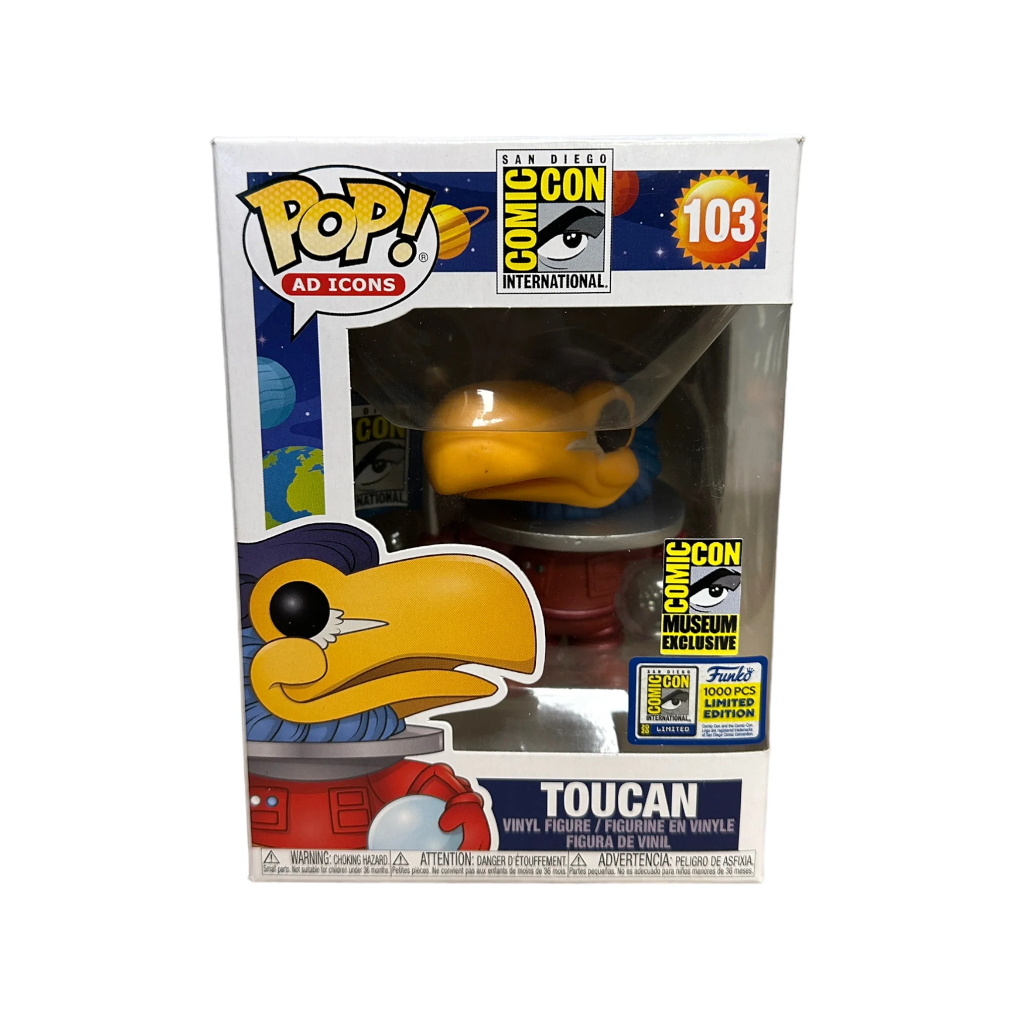 Toucan #103 (Astronaut Red) Funko Pop! - Ad Icons - SDCC 2020 Exclusive LE1000 Pcs - Condition 8/10