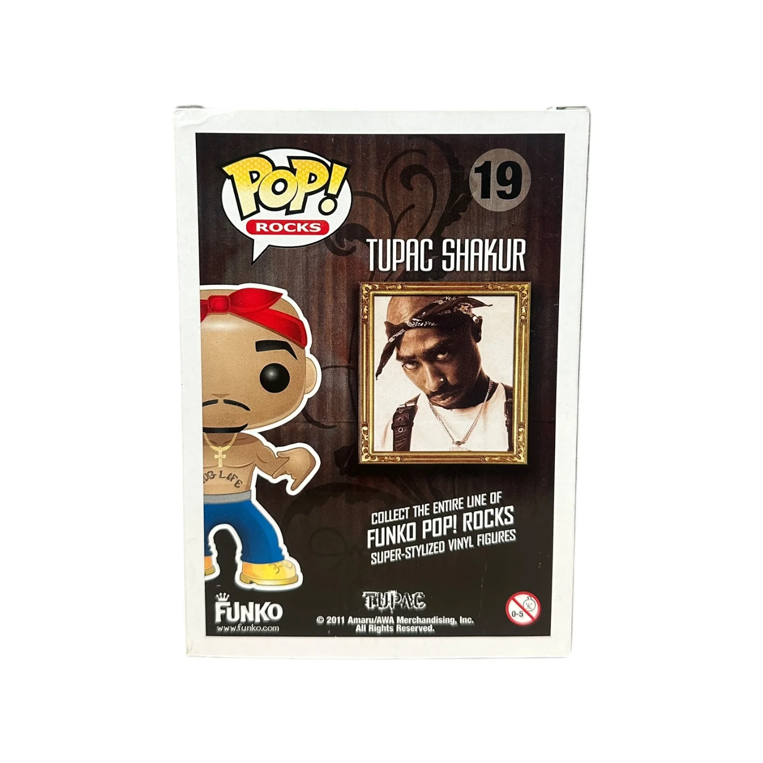 Tupac #19 Funko Pop! - Rocks - 2011 Pop! - Condition 7.5/10 - Image 3