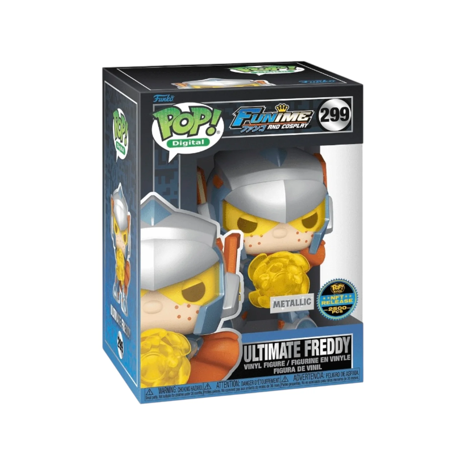 Ultimate Freddy #299 (Metallic) Funko Pop! - Funiime and Cosplay - NFT Release Exclusive LE2500 Pcs