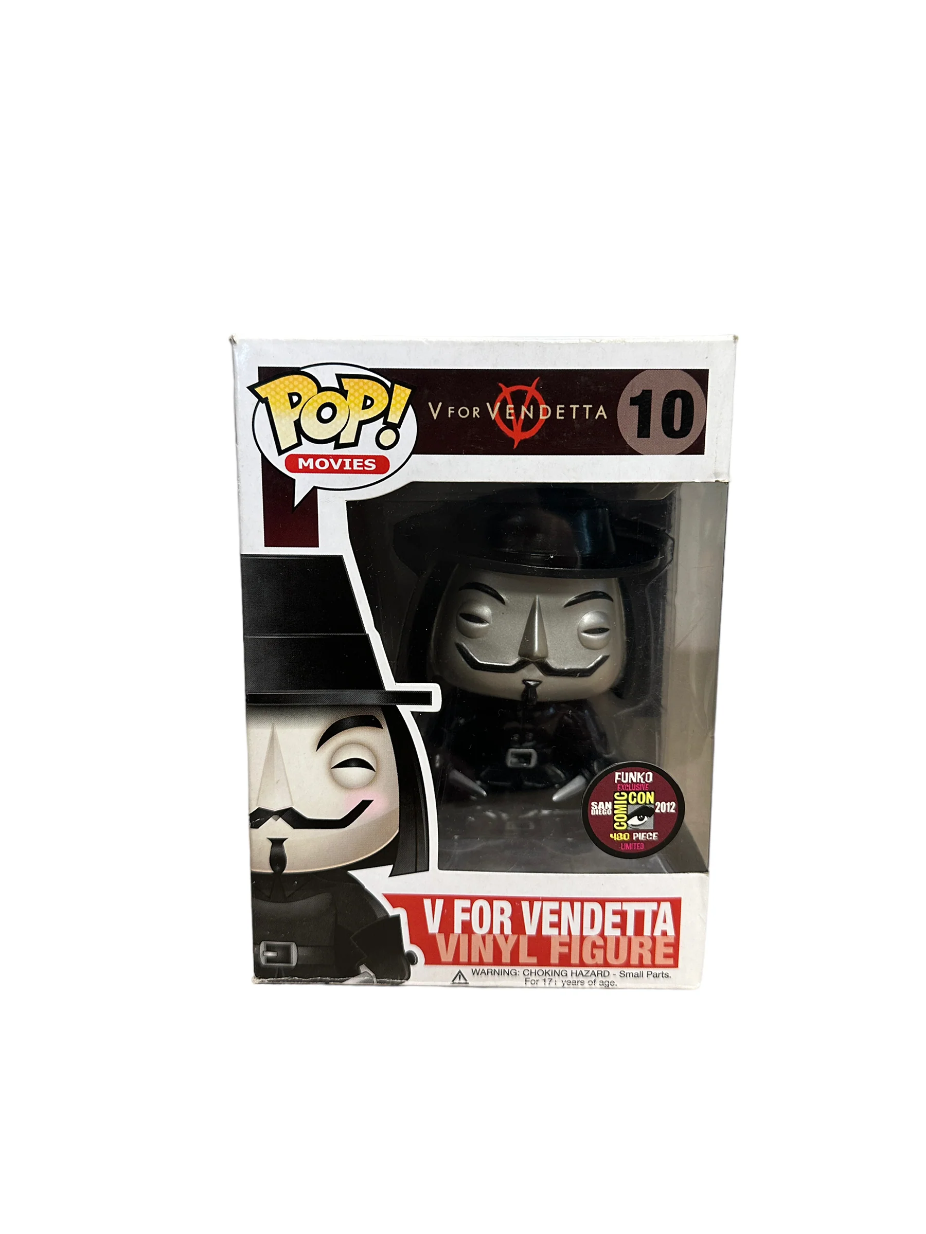 V For Vendetta #10 (Metallic) Funko Pop! - V For Vendetta - SDCC 2012 Exclusive LE480 Pcs - Condition 6.5/10 - Image 2