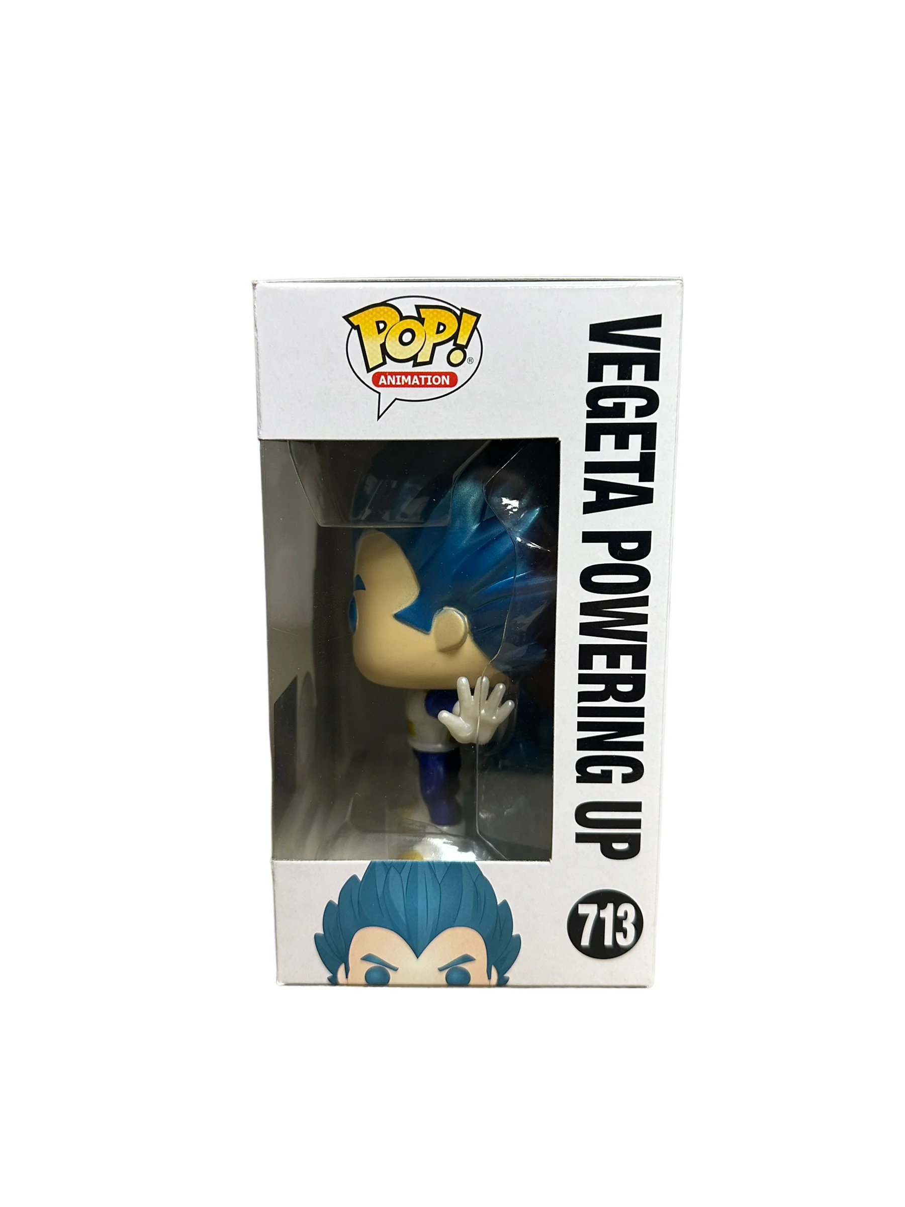 Vegeta Powering Up #713 (Metallic Chase) Funko Pop! - Dragon Ball Super - Chalice Collectibles Exclusive - Condition 8.75/10 - Image 3
