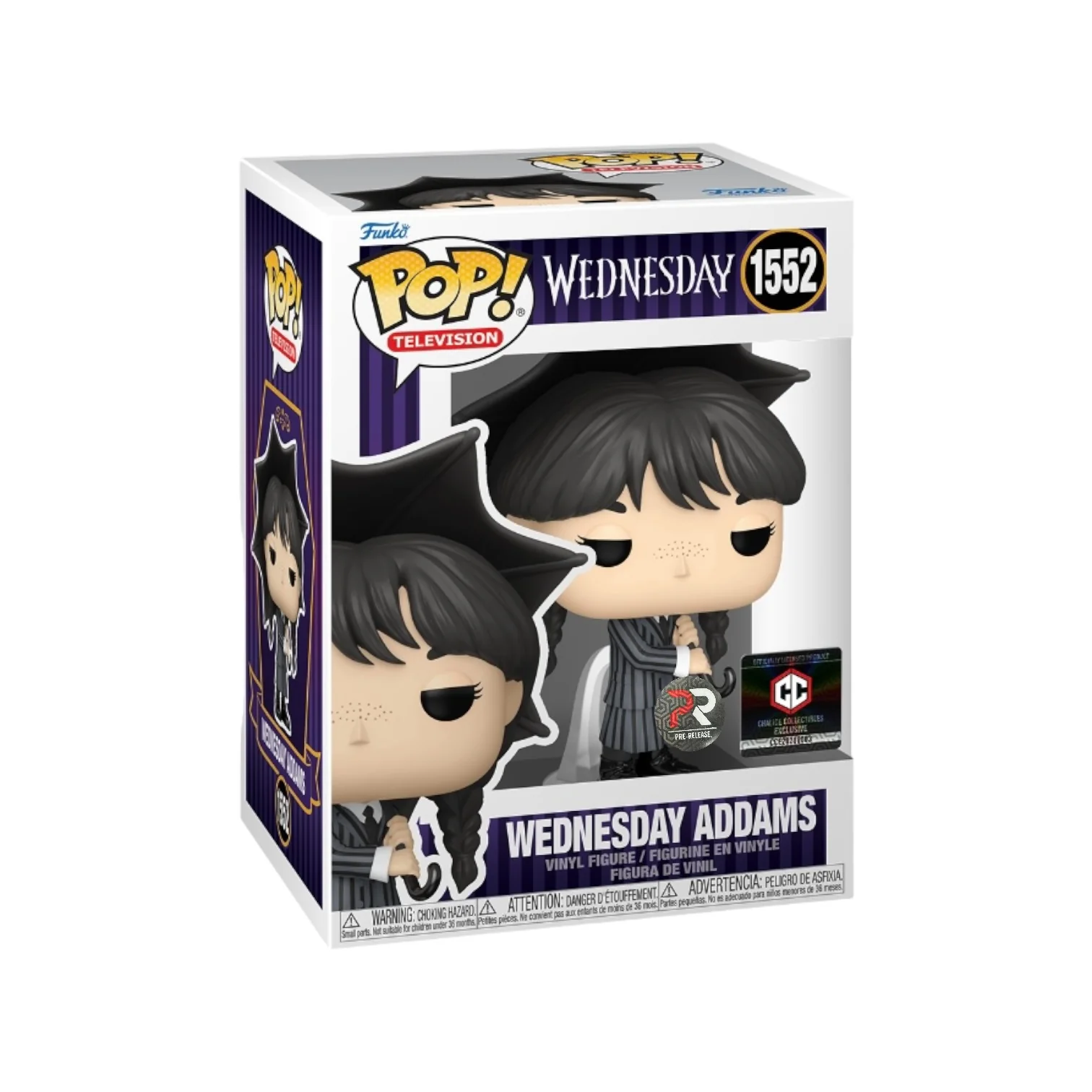 Wednesday Addams #1552 (w/ Umbrella) Funko Pop! - Wednesday - Chalice Collectibles Pre-Release Exclusive