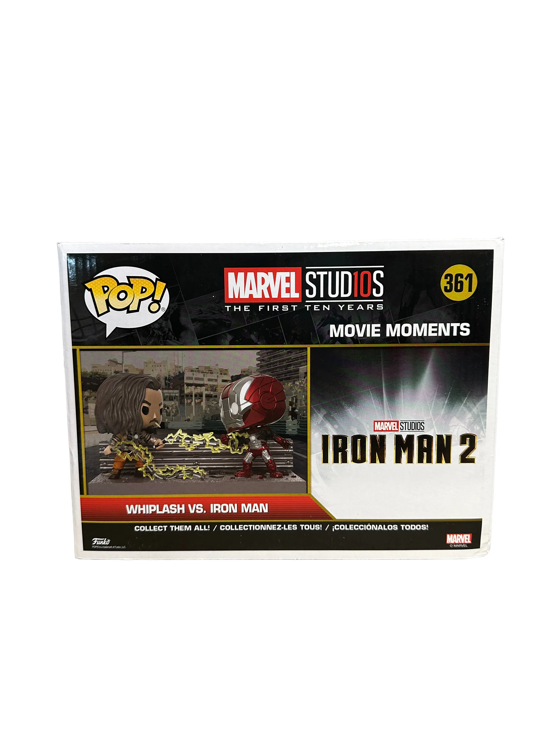 Whiplash Vs. Iron Man #361 Funko Pop Movie Moments! - Marvel Studios First Ten Years - Marvel Collector Corps Exclusive - Condition 7.5/10 - Image 4