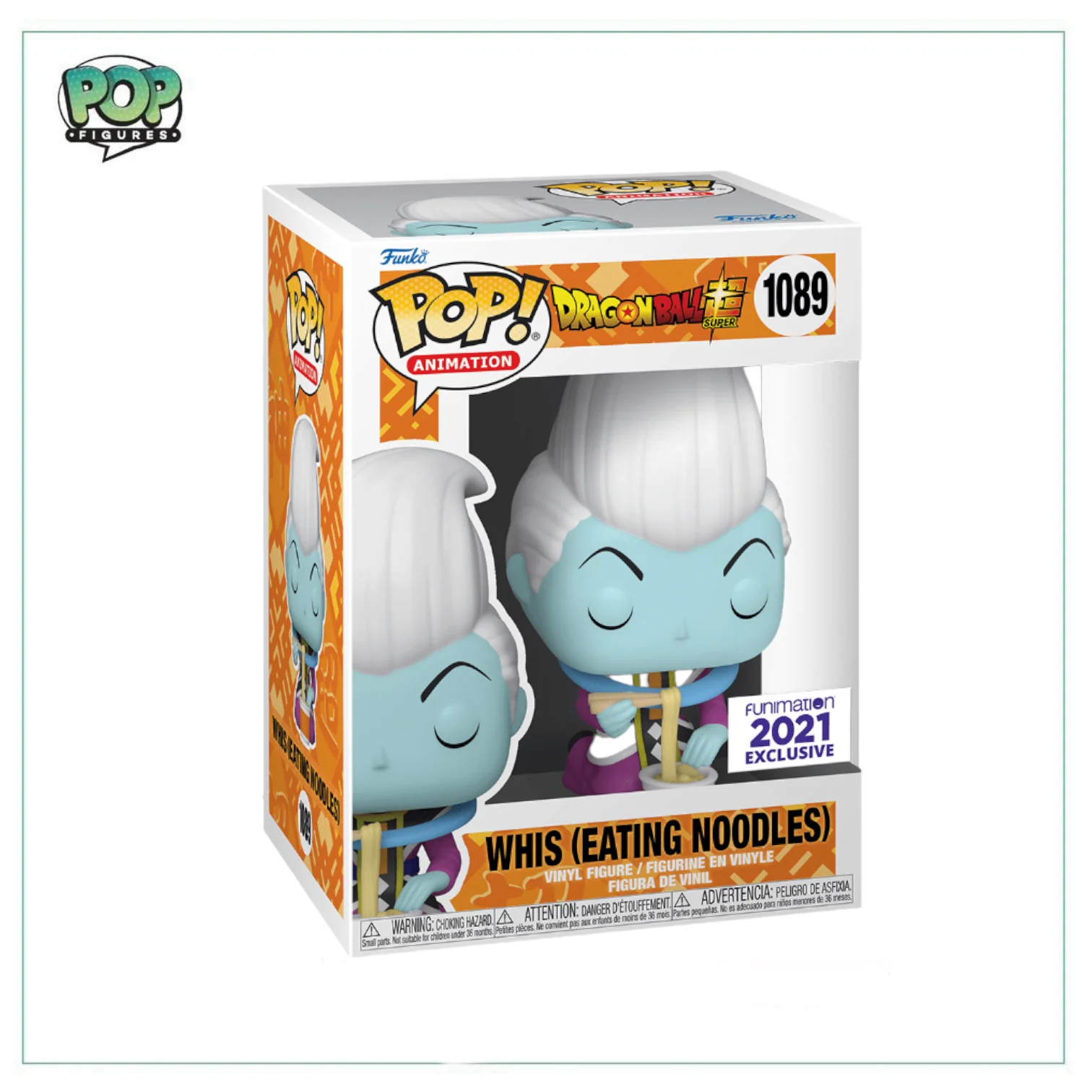 Whis (Eating Noodles) #1089 Funko Pop! Dragon Ball Super - 2021 Funimation Exclusive