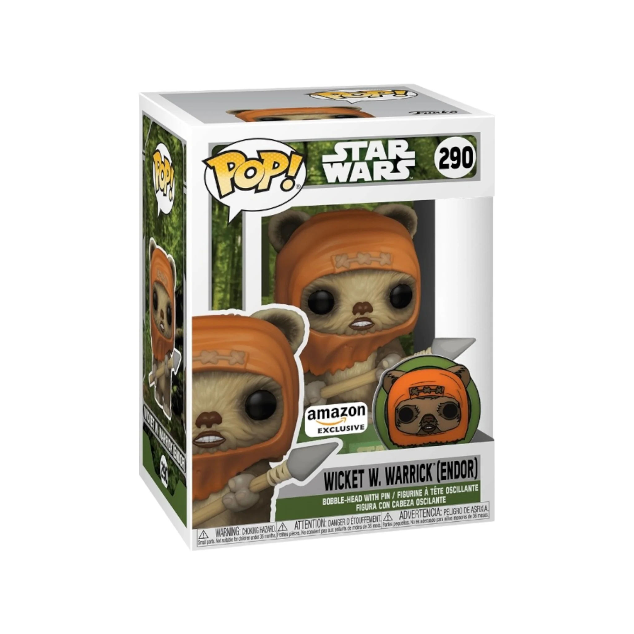 Wicket W. Warrick [Endor] #290 Funko Pop! - Star Wars - Amazon Exclusive