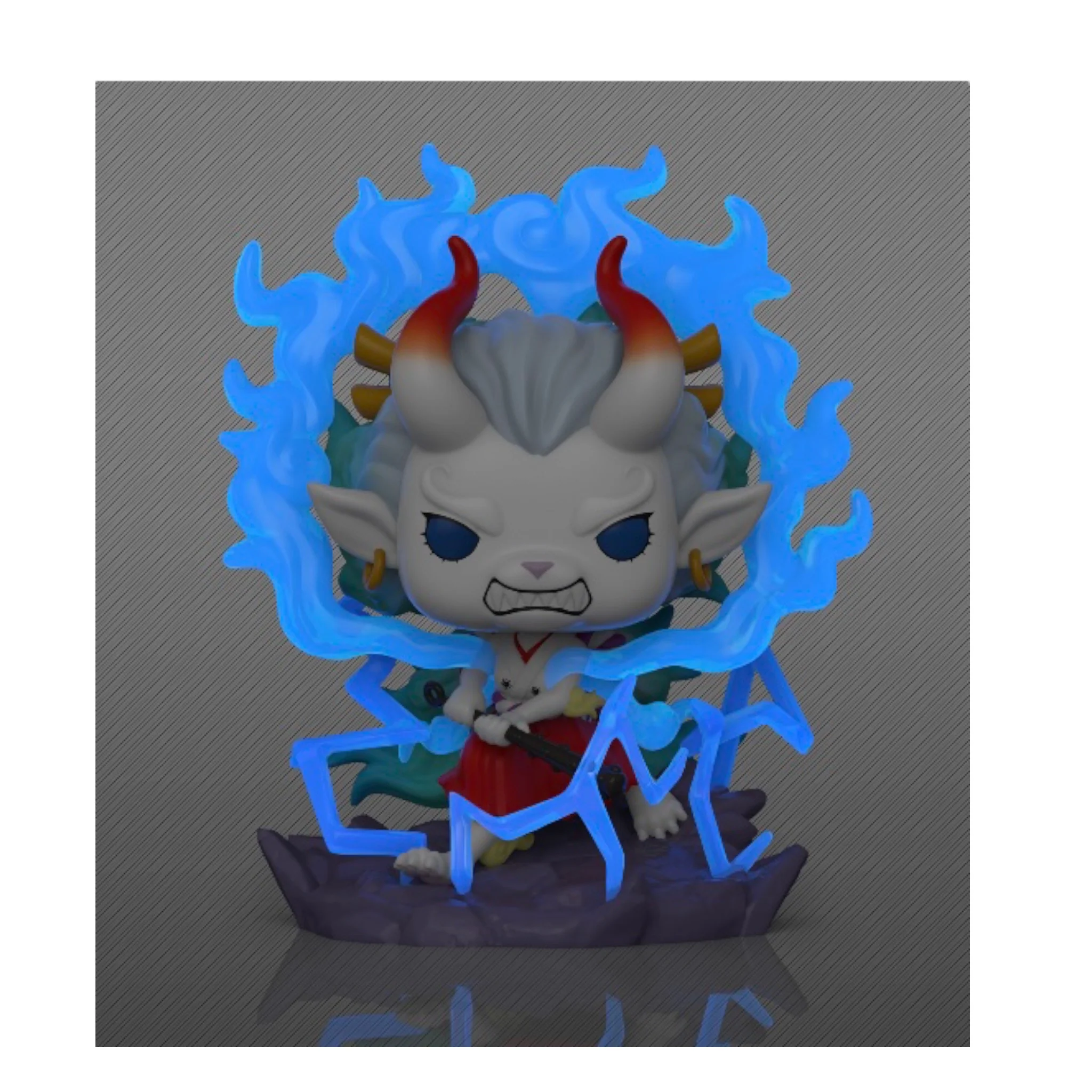 Yamato #1596 (Beast Form) (Glows in the Dark) Deluxe Funko Pop! - One Piece - Entertainment Earth Exclusive - Image 2