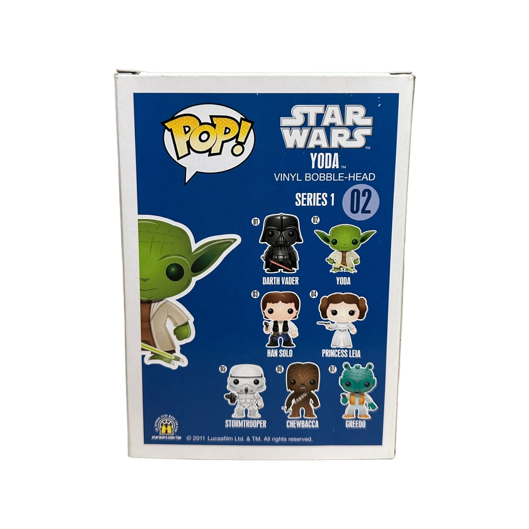 Yoda #02 (Large Writing) Funko Pop! - Star Wars - 2013 Pop! - Condition 6.5/10 - Image 3