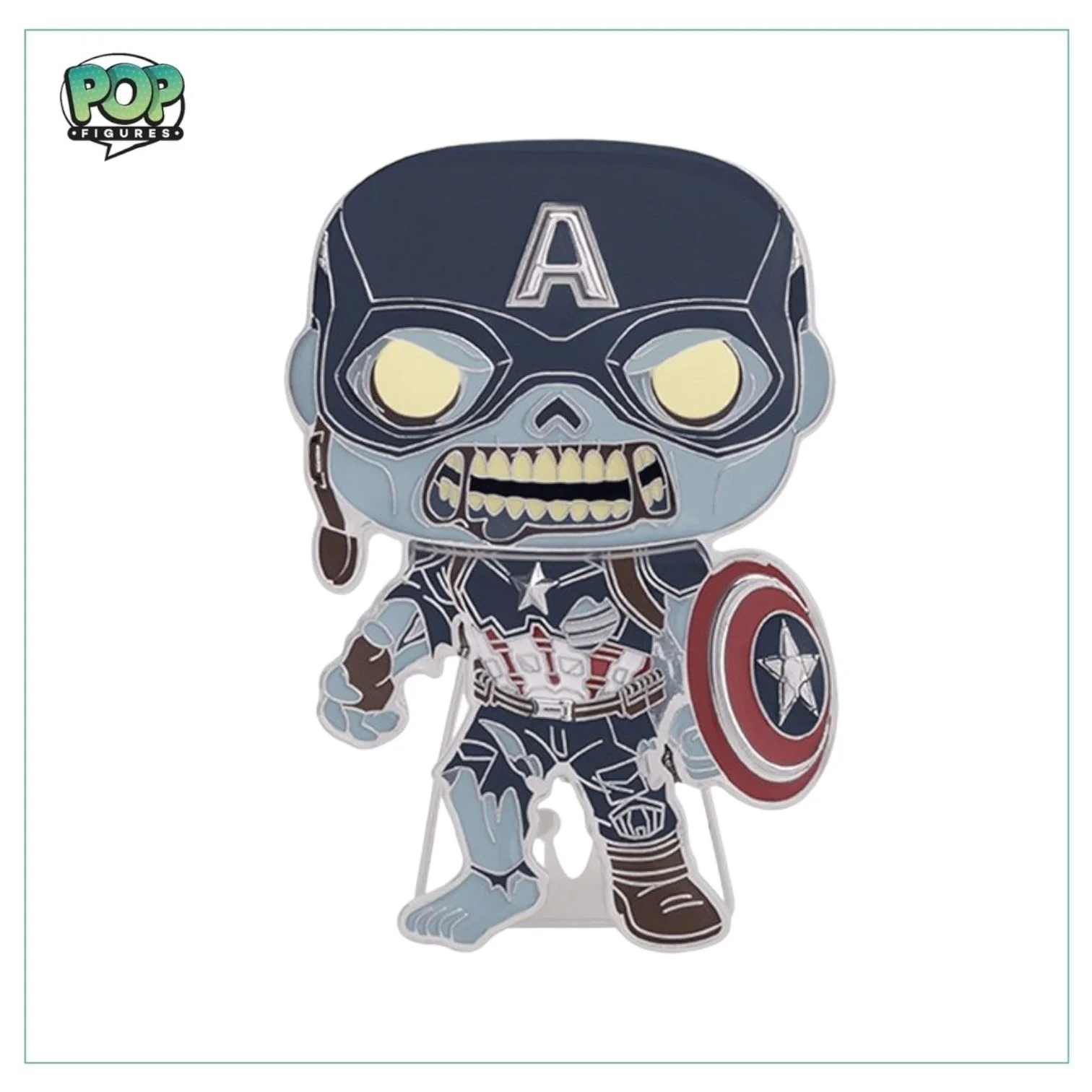 Zombie Captain America #21 Funko Pop Pin! - Marvel: What If - Image 2