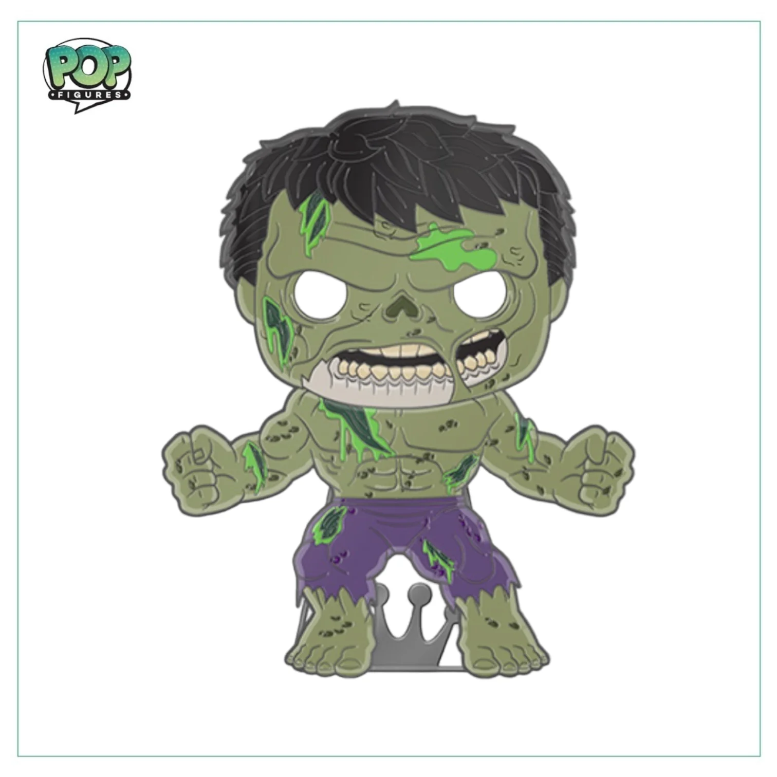 Zombie Hulk #34 Enamel Pop! Pin - Marvel Zombie - Glows in the Dark - Chance of Chase - Image 3