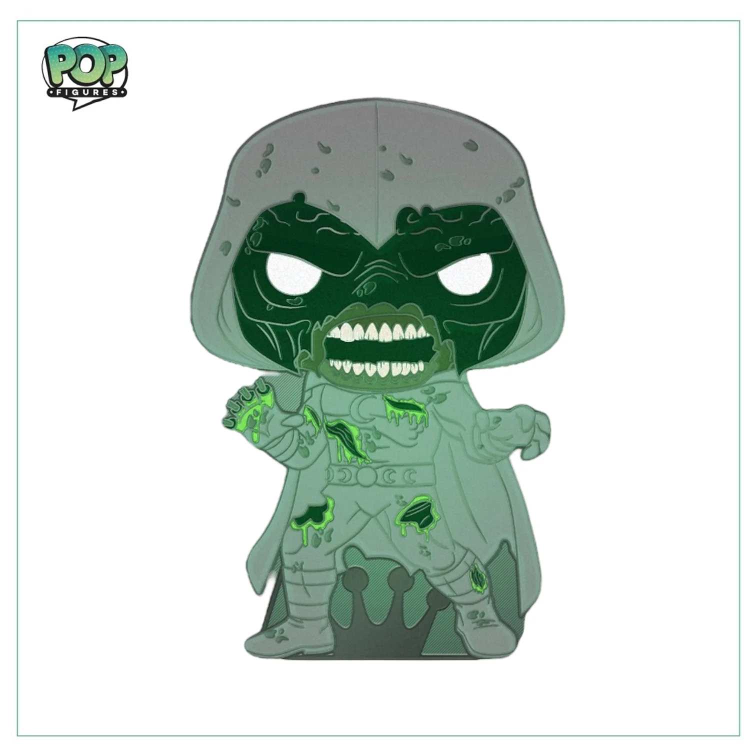 Zombie Moon Knight #32 Enamel Pop! Pin #32 - Marvel Zombies - Glows in the Dark - Image 2